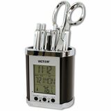 Victor Pencil Holder with Electronic Time