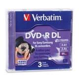 VERBATIM Verbatim 95313 DVD Recordable Media - DVD+R DL - 2.4x - 2.60 GB - 3 Pack Jewel Case