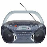 RCA Portable CD Cassette Player with AM FM Tuner