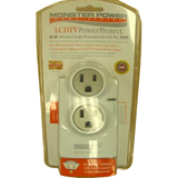 Monster Cable PowerProtect Home HS AVFL 200 2 Outlet Surge Suppressor