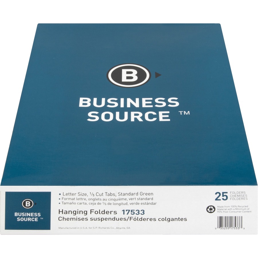 Business Source Standard Hanging File Folder