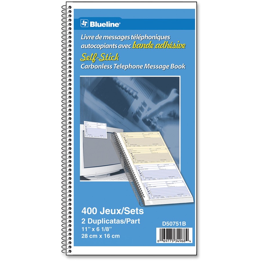Blueline Telephone Message Book