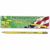 Ticonderoga Wood Pencilw/ EraserNo.#2-1/2Med12/DZYW
