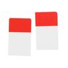 Removable Plain Color Coded Flags