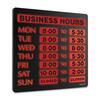Lighted Business Hour Sign 13