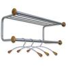 Wall Garment Rack w/ 3 Hangers 40