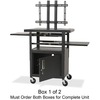 LCD Cart, Height Adjustable, 24
