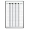 36 Row Vertical Plnr,Magnetic/Dry-erase,3'x2',Aluminum Frame