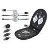 7-in-1 Retractable Cable Travel Kitw/ AdapterBlack/Silver