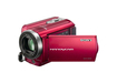 picture of a Sony Handycam DCR-SR68 Digital Camcorder - 2.7" LCD - Touchscreen - CCD - Red