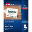 Avery Inkjet Matte Coated Note Card - 5.5" x 4.25" - Matte - 60 / Box - White Avery Inkjet Matte Coated Note Card - 5.5" x 4.25" - Matte - 60 / Box - White