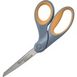 Westcott Titanium Bonded Scissors - 3.5" Cutting Length - 8" Overall Length - Bent - Bent-left/right - Gray, Yellow Westcott Titanium Bonded Scissors - 3.5" Cutting Length - 8" Overall Length - Bent - Bent-left/right - Gray, Yellow