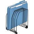 Fellowes 7 Compartment Workstation File Organizer - 8.25" x 5.87" x 7.37" - 7 Compartment(s) - Steel - Black