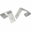 Quartet Board Partition Hanger - 2 Hanger - Nickel Plated Hanger - Silver