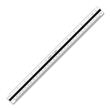 Chartpak Engineering Triangular Scale - 12" Length 1" Width - 10 Graduations - Imperial, Metric Measuring System - Plastic - 1 Each - White