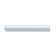 Chartpak Engineering Triangular Scale - 12" Length 1" Width - 10 Graduations - Imperial, Metric Measuring System - Plastic - 1 Each - White
