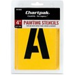Chartpak Painting Letters & Numbers Stencil - 4" - Gothic - Yellow
