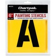 Chartpak Painting Letters & Numbers Stencil - 6" - Gothic - Yellow