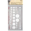 Chartpak Circles & Identification Template - Circle - 5.87" x 10" - Gray Chartpak Circles & Identification Template - Circle - 5.87" x 10" - Gray