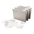 Smead Viewables Hanging Folder System Refill Kit - 8.5" x 11" - Letter - 25 / Box - Gray