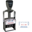 Xstamper ClassiX Self-Inked Stamp - 1.25" x 2" - Red, Blue