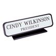 Xstamper Designer Desk Sign - "Customizable - 8" x 2" - Black Xstamper Designer Desk Sign - "Customizable - 8" x 2" - Black