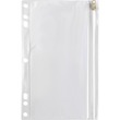 Sparco Hole Punched Ring Binder Pockets - 6" x 9.5" - Vinyl - 1 Each - Clear