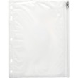 Sparco Hole Punched Ring Binder Pockets - 8" x 10" - Vinyl - 1 Each - Clear