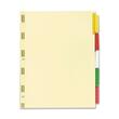 Sparco Ring Binder Index Divider - 5 x Tab Blank - 8.5" x 11" - 5 / Set - Assorted Tab