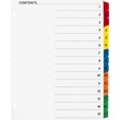 Sparco Quick Index Divider with Table Of Contents Page - 15 x Tab Blank - 1 Set - White Divider - Multicolor Tab Sparco Quick Index Divider with Table Of Contents Page - 15 x Tab Blank - 1 Set - White Divider - Multicolor Tab