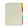 Sparco Oversize Ring Binder Index - 5 x Tab Blank - 9.25" x 11" - 5 / Set - Multicolor Tab