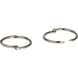 Sparco Book Rings - 1.5" Diameter - For Loose-leaf, Memo Filing, Key Ring, Sample Holder - Nickel Plated - 100 / Box - Silver