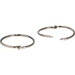 Sparco Book Rings - 2" Diameter - For Loose-leaf, Memo Filing, Key Ring, Sample Holder - Nickel Plated - 50 / Box - Silver
