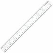 Sparco Standard Metric Ruler - 12" Length 1.33" Width - 1/16 Graduations - Metric, Imperial Measuring System - Plastic - 1 Each - Clear Sparco Standard Metric Ruler - 12" Length 1.33" Width - 1/16 Graduations - Metric, Imperial Measuring System - Plastic - 1 Each - Clear