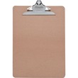 Sparco Clipboard - 9" x 12.5" - Hardboard - Brown