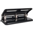 Sparco Heavy-duty Hole Punch - 3 Punch Head(s) - Adjustable - 30 Sheet Capacity - 0.28" - Black Sparco Heavy-duty Hole Punch - 3 Punch Head(s) - Adjustable - 30 Sheet Capacity - 0.28" - Black