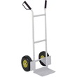 Safco Tuff Tire Hand Truck - 500 lb Capacity - Aluminum - 19" x 18" x 46.5" - Aluminum Safco Tuff Tire Hand Truck - 500 lb Capacity - Aluminum - 19" x 18" x 46.5" - Aluminum