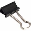 Acco Binder Clip - Small - 0.75" Width - Steel - 12 / Dozen - Black, Silver