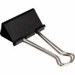 Acco Binder Clip - Large - 2" Width - Steel - 12 / Dozen - Black, Silver