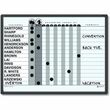 Quartet Radius Corner Magnetic In/Out Board - 18" x 24" - Gray Quartet Radius Corner Magnetic In/Out Board - 18" x 24" - Gray