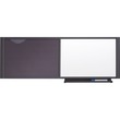 Quartet Prestige Combination Board - 18" x 48" - Woven Fabric Surface - Graphite Gray Quartet Prestige Combination Board - 18" x 48" - Woven Fabric Surface - Graphite Gray