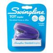 Swingline Tot Mini Stapler - Desktop Stapler - 12 Sheets Capacity - 1/4" Staple Size - Blue, Teal, Burgundy, Green Swingline Tot Mini Stapler - Desktop Stapler - 12 Sheets Capacity - 1/4" Staple Size - Blue, Teal, Burgundy, Green