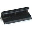 Swingline Three-Hole Punch - 3 Punch Head(s) - Semi-adjustable - 24 Sheet Capacity - 0.28" - Black Swingline Three-Hole Punch - 3 Punch Head(s) - Semi-adjustable - 24 Sheet Capacity - 0.28" - Black