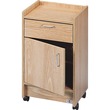Hausmann 901820346 Drawer and Cabinet Mobile Cart - 18.5" x 18.5" x 30" - 1 Drawer(s) - Oak Hausmann 901820346 Drawer and Cabinet Mobile Cart - 18.5" x 18.5" x 30" - 1 Drawer(s) - Oak