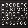 Quartet Helvetica Letter Set - 300 Letter, Number, Symbol - 0.5" - Plastic - White