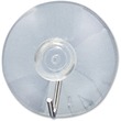 Acco Suction Cup with Hook - 1 Hook - 1.75" Size - Clear