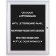 Ghent Enclosed Letterboard - 2ft x 3ft - Aluminum Frame