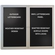 Ghent Enclosed Letterboard - 3ft x 4ft - Aluminum Frame