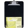 Nature Saver Recycled Clipboard - 1" Capacity - 8.5" x 12" - Heavy Duty - Plastic - Black