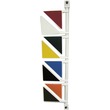 Unimed-Midwest Exam Room Triangular Status Signal Flag - Scratch-resistant - Plastic - Red, White, Green, Yellow, Blue, Black, Orange, Brown